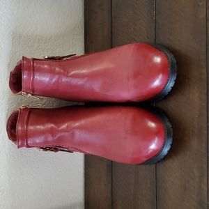 Rosewand Women's 'Rosa' Canvas Buckle-Strap Booties